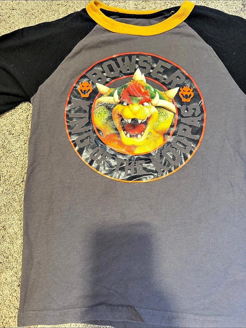 Nintendo The Super Mario Bros. Movie Bowser Graphic Tee Boys Medium